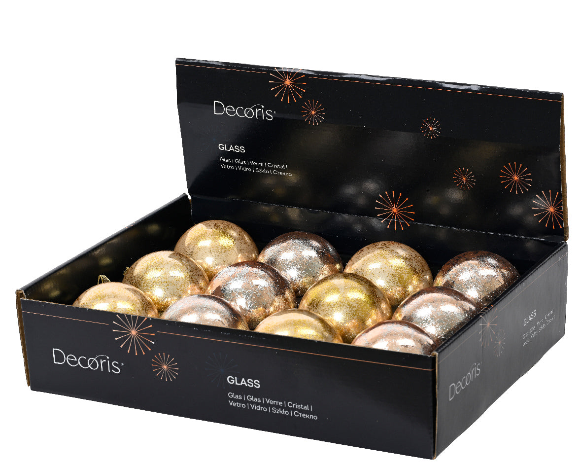 Χριστουγεννιάτικη Μπάλα 8 εκ. (set 2 τεμαχίων)