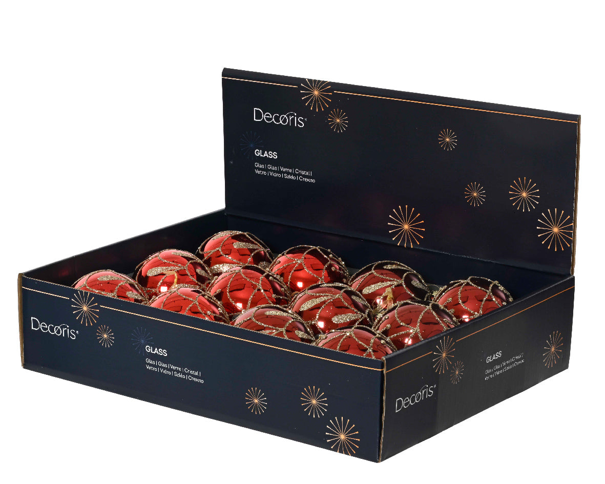 Χριστουγεννιάτικη Μπάλα 8 εκ. (set 2 τεμαχίων)