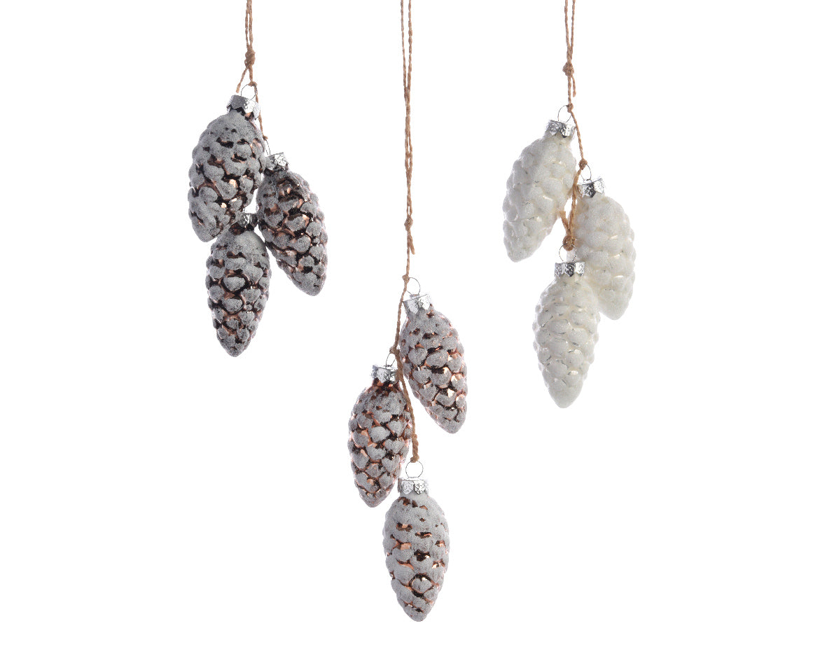 Χριστουγεννιάτικο κρεμαστό διακοσμητικό δέντρου (set 3 τεμαχίων)