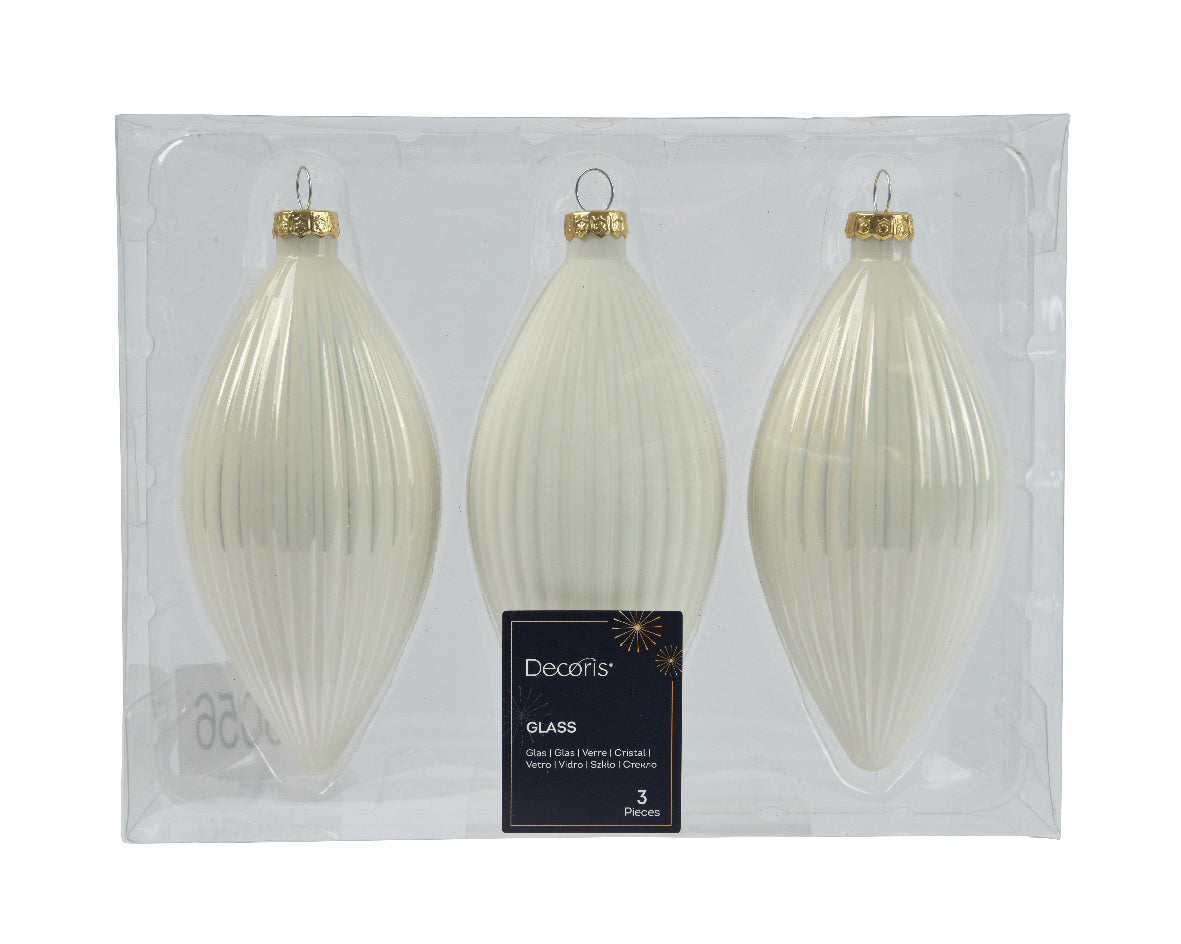 Γυάλινο χριστουγεννιάτικο κρεμαστό διακοσμητικό 13 εκ.