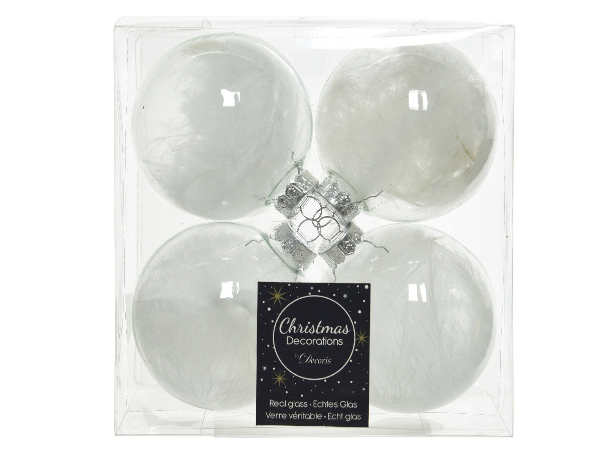 Χριστουγεννιάτικη Μπάλα 7 εκ. (set 4 τεμαχίων)