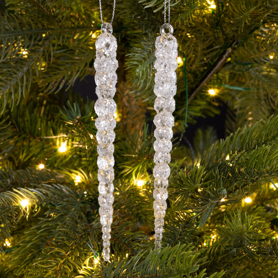 Χριστουγεννιάτικο κρεμαστό διακοσμητικό δέντρου (set 2 τεμαχίων)