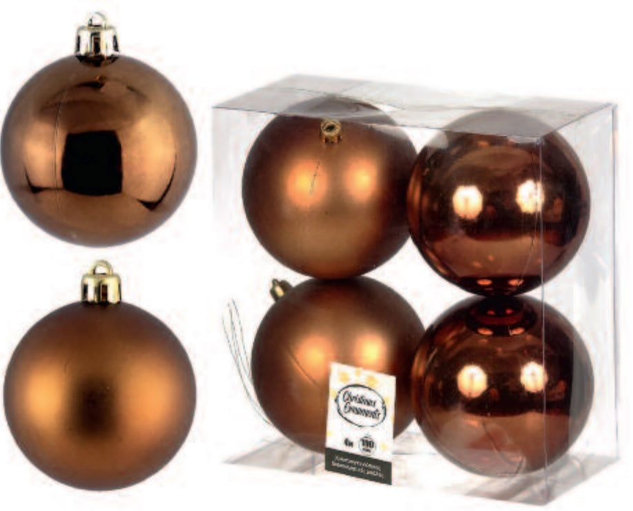 Χάλκινη (cooper) μπάλα 10 εκ. (set 4 τεμαχίων)