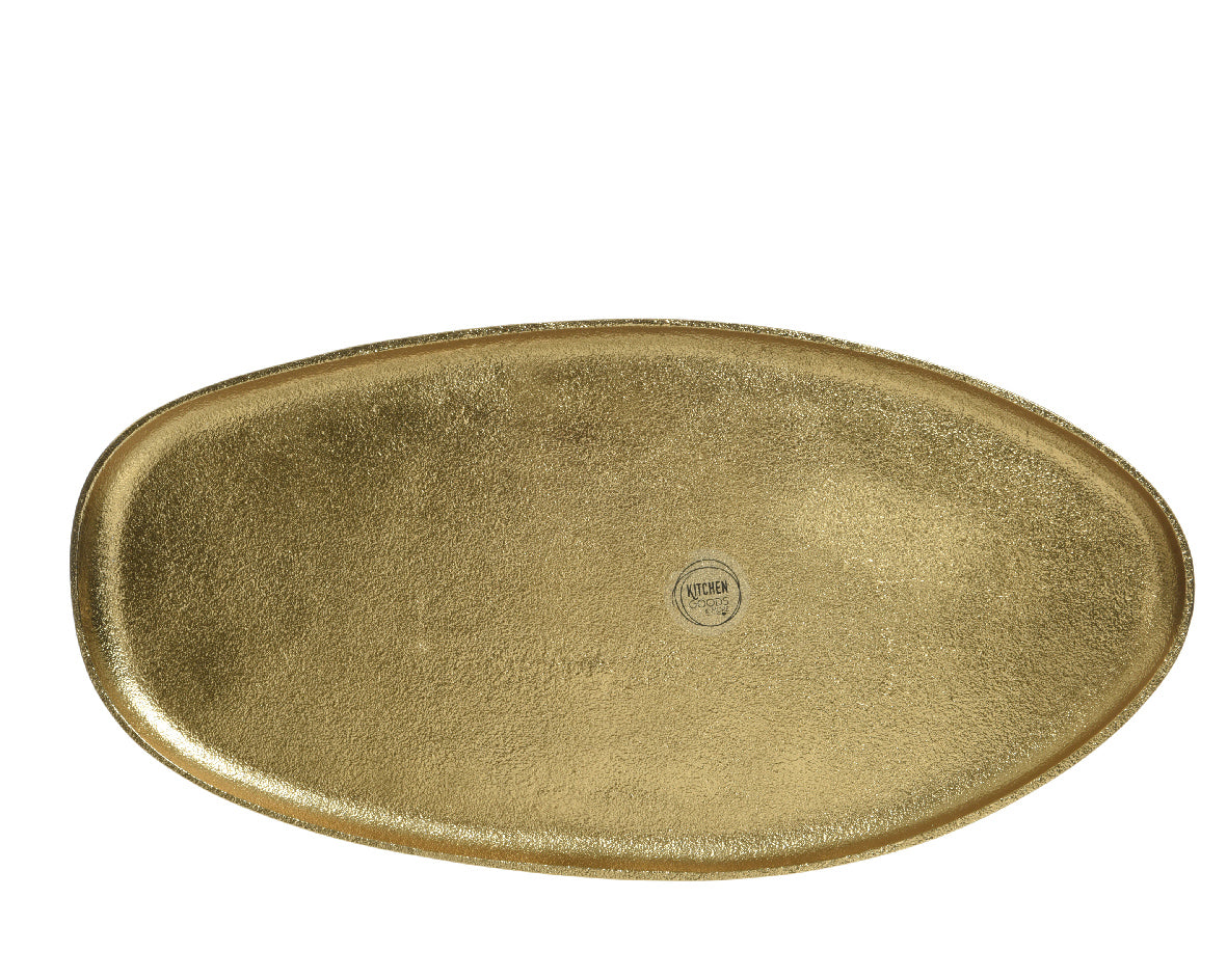 Οβάλ χρυσός δίσκος διακόσμησης