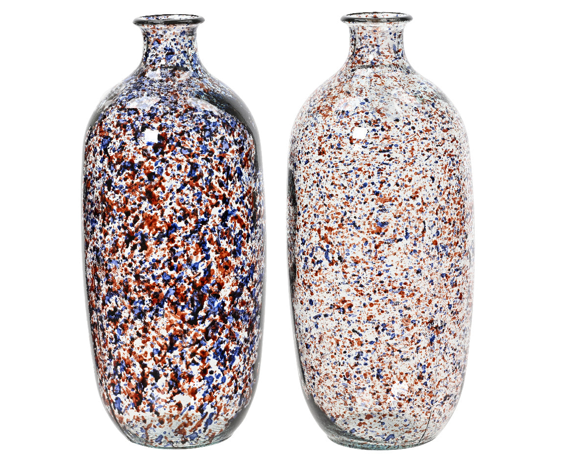 Χειροποίητο βάζο από ανακυκλωμένο γυαλί 31 cm