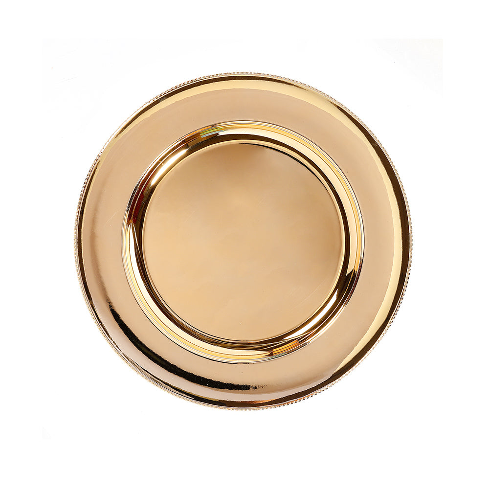 Χρυσό διακοσμητικό πιάτο 33 εκ.