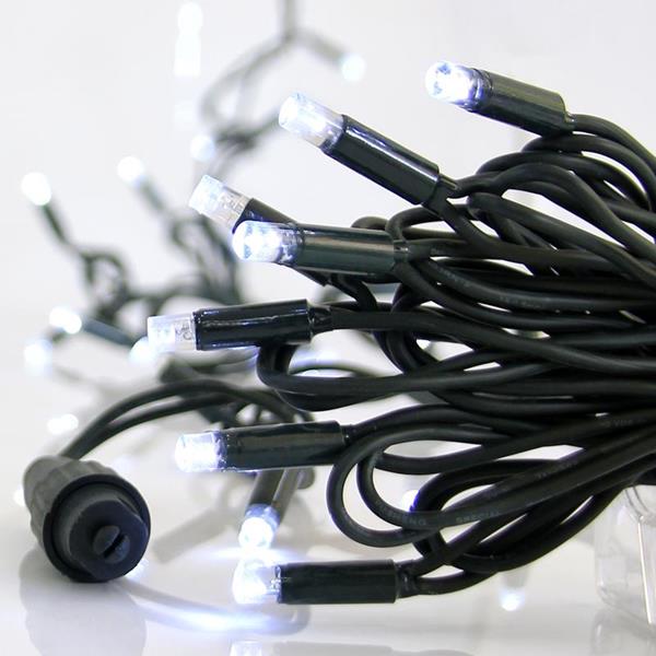 ΣΕΙΡΑ, 100 LED 5MM, 230V, ΠΡΑΣΙΝΟ ΚΑΛΩΔΙΟ, ΚΑΟΥΤΣΟΥΚ, ΛΕΥΚΟ LED