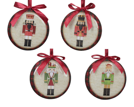 Χριστουγεννιάτικη Μπάλα 8 εκ. (set 4 τεμαχίων)