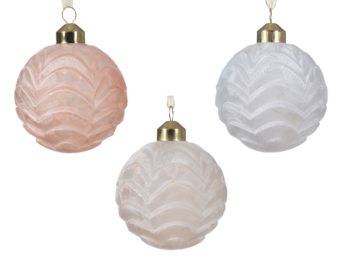 Χριστουγεννιάτικη Μπάλα 8 εκ. (set 3 τεμαχίων)