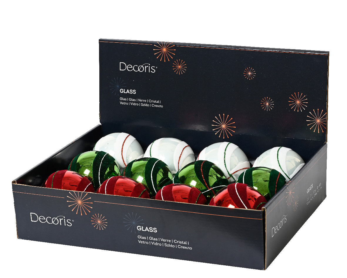 Χριστουγεννιάτικη Μπάλα 8 εκ. (set 3 τεμαχίων)