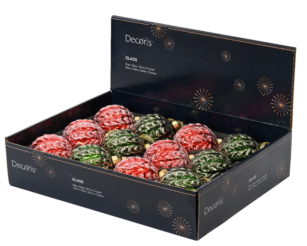 Χριστουγεννιάτικη Μπάλα 8 εκ. (set 2 τεμαχίων)