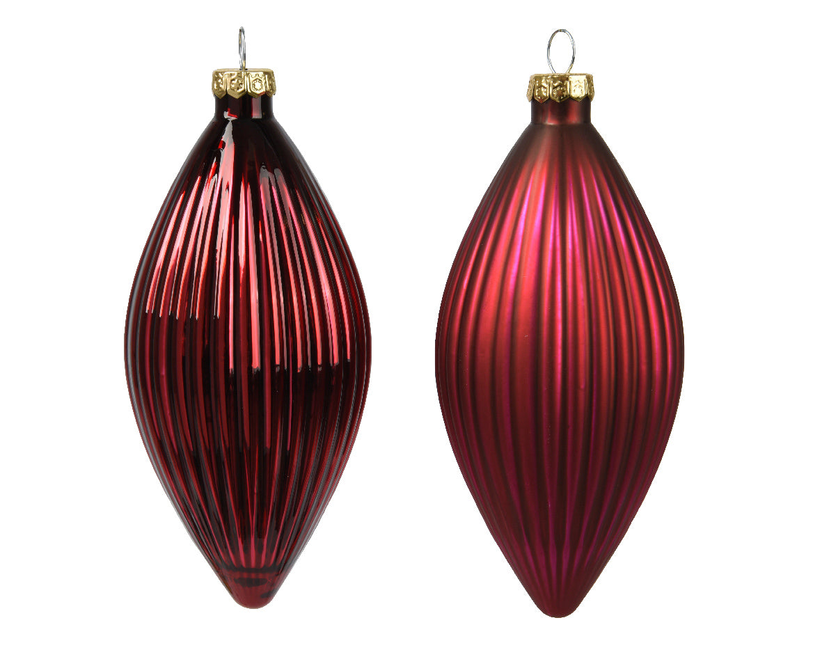 Γυάλινο χριστουγεννιάτικο κρεμαστό διακοσμητικό 13 εκ.