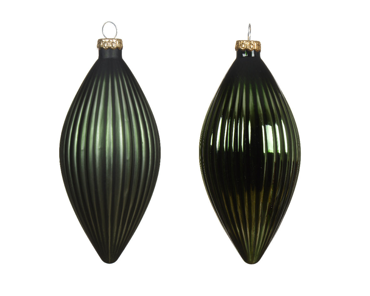 Γυάλινο χριστουγεννιάτικο κρεμαστό διακοσμητικό 13 εκ.