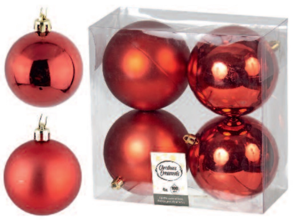 Κόκκινη μπάλα 10 εκ. (set 4 τεμαχίων)