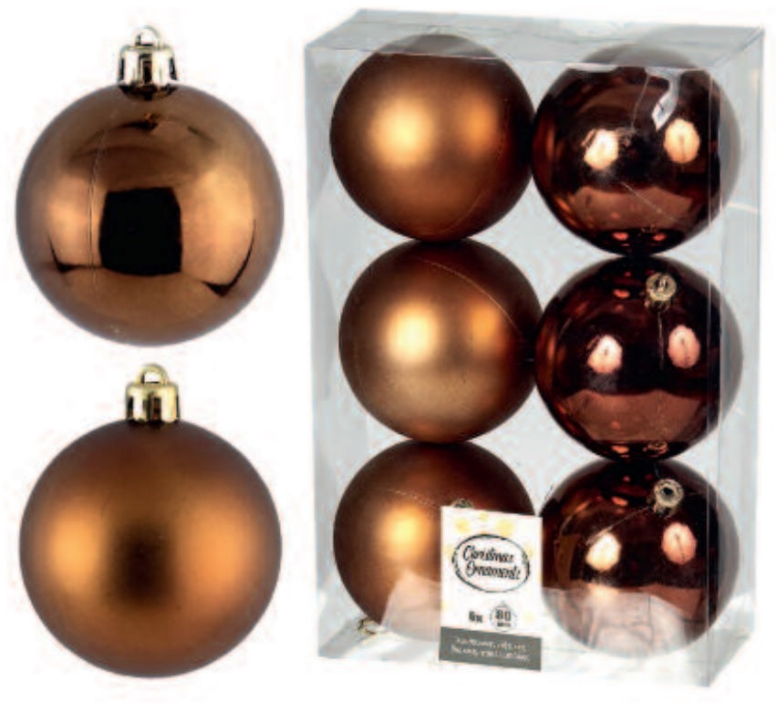 Χάλκινη (cooper) μπάλα 8 εκ. (set 6 τεμαχίων)