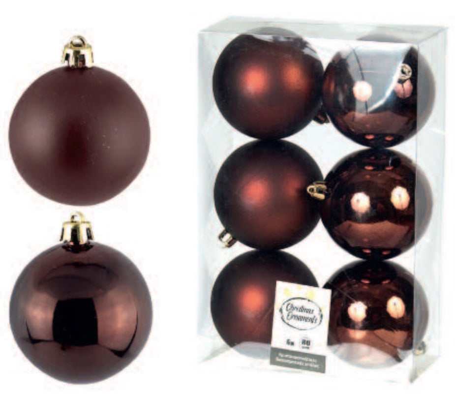 Καφέ μπάλα 8 εκ. (set 6 τεμαχίων)