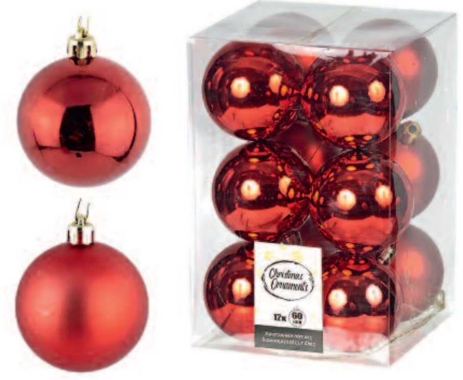 Κόκκινη μπάλα 6 εκ. (set 12 τεμαχίων)