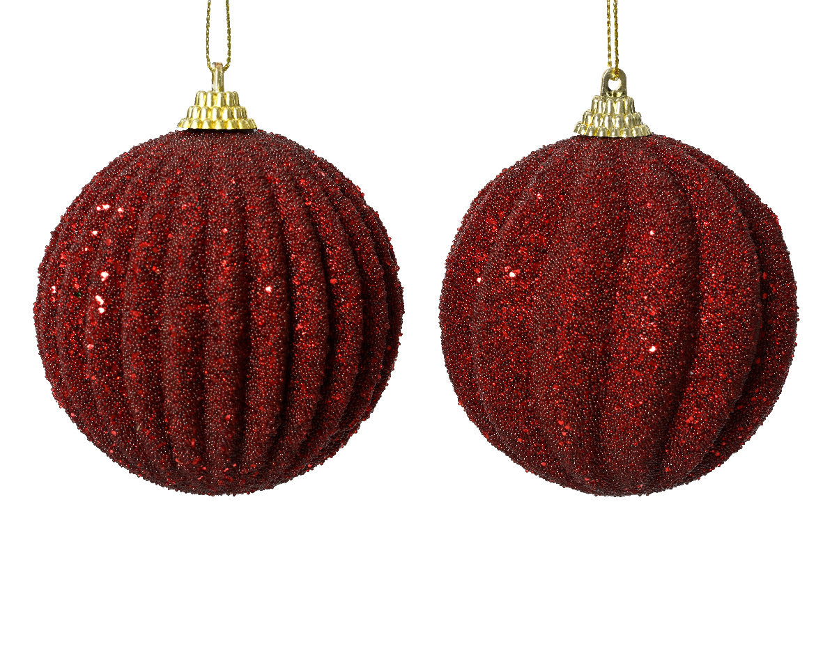 Χριστουγεννιάτικη Μπάλα 8 εκ. (set 2 τεμαχίων)