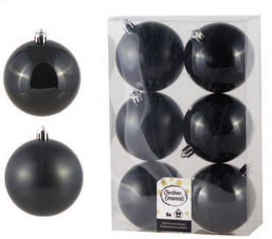 Μαύρη μπάλα 8 εκ. (set 6 τεμαχίων)